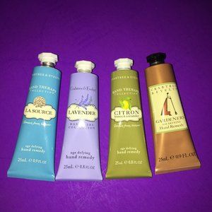 CRABTREE EVELYN LAVENDER CITRON GARDENRS LA SOURCE MOISTURIZE HAND THERAPY CREAM
